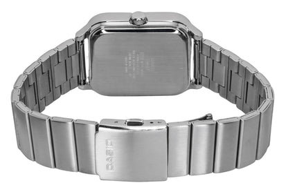 Casio Standard Analog Moon Phase Stainless Steel Black Dial Quartz MTP-M305D-1A2V Men's Watch