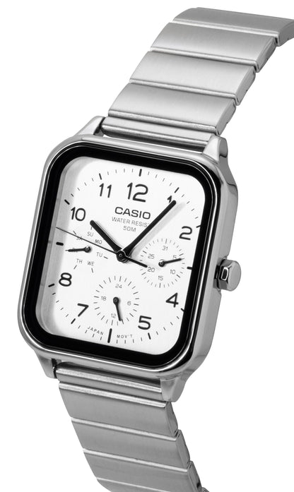 Casio Standard Analog Stainless Steel White Dial Quartz MTP-M306D-7AV Men's Watch