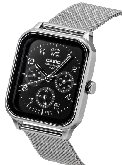 Casio Standard Analog Stainless Steel Black Dial Quartz MTP-M306M-1AV Men's Watch