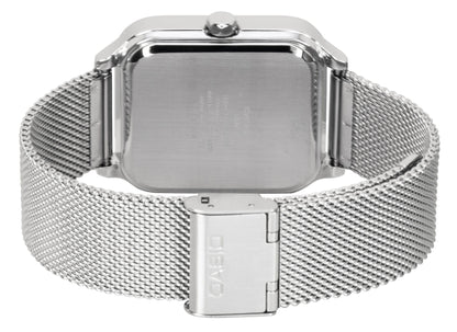 Casio Standard Analog Stainless Steel Black Dial Quartz MTP-M306M-1AV Men's Watch