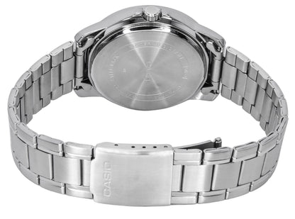 Casio Standard Analog Stainless Steel Silver Dial Quartz MTP-V004D-7C Men's Watch