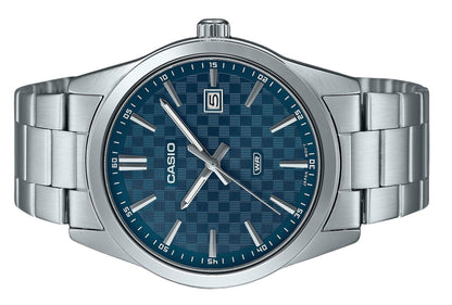 Casio Standard Analog Stainless Steel Blue Dial Quartz MTP-VD03D-2A2 Men's Watch