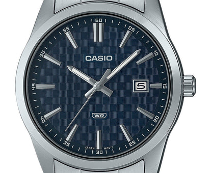 Casio Enticer Analog Stainless Steel Blue Dial Quartz MTP-VD03D-2A Men's Watch