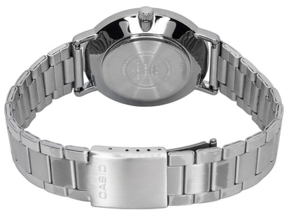 Casio Standard Analog Stainless Steel Black Dial Quartz MTP-VT03D-1B Men's Watch