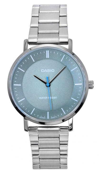 Casio Standard Analog Stainless Steel Grey Dial Quartz MTP-VT04D-8E Men's Watch