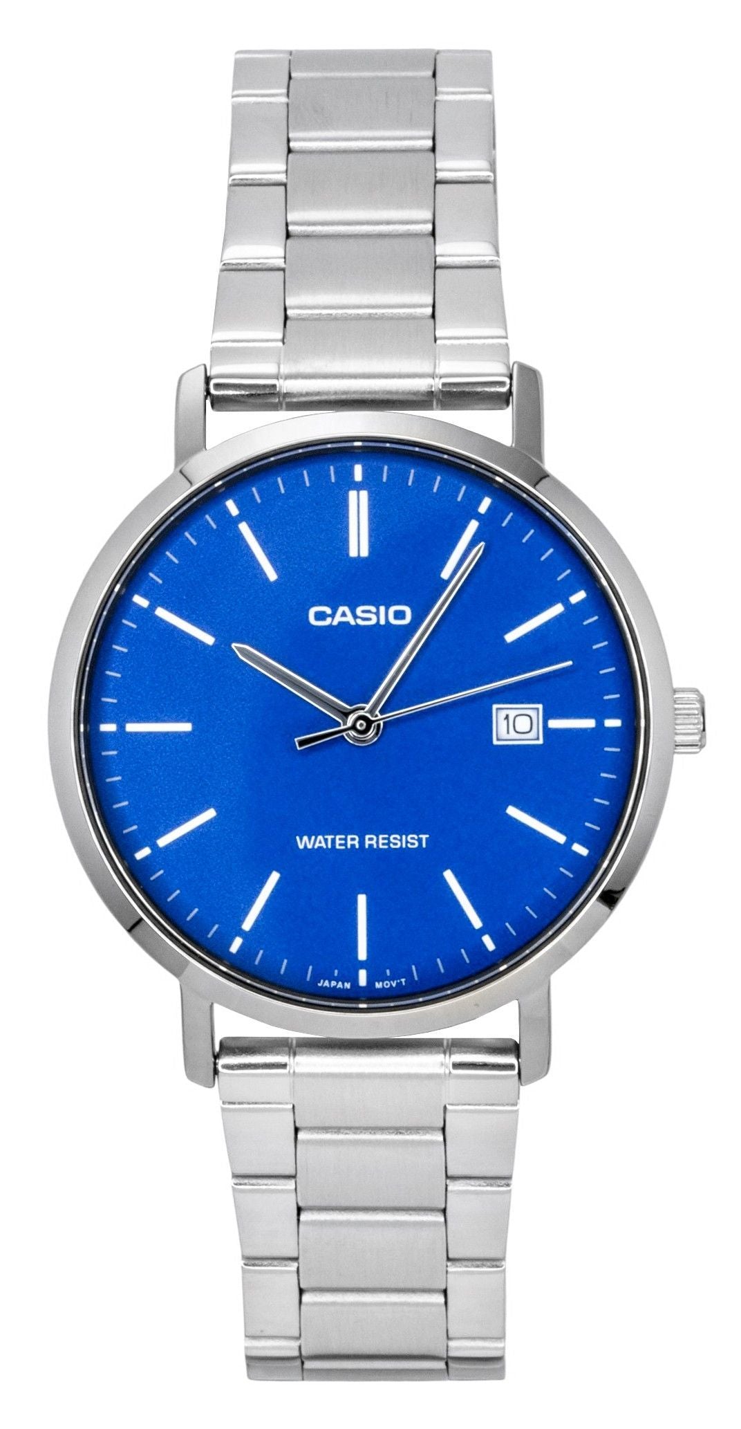 Casio Analog Stainless Steel Blue Dial Quartz MTP-VT05D-2E Men's Watch