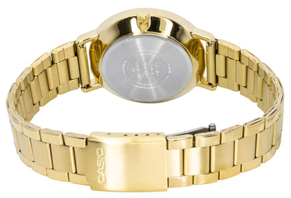 Casio Analog Gold Tone Stainless Steel Black Dial Quartz MTP-VT05G-1E Men's Watch