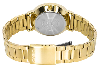 Casio Analog Gold Tone Stainless Steel White Dial Quartz MTP-VT05G-7E Men's Watch