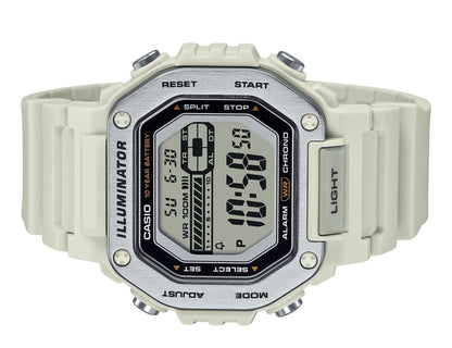 Casio Standard Digital White Resin Strap Quartz MWD-110H-8AV 100M Men's Watch