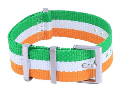 Ratio NATO33 Ireland National Flag Pattern Polyester 22mm Watch Strap