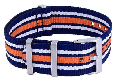 Ratio NATO35 Blue And Orange Polyester 22mm Watch Strap
