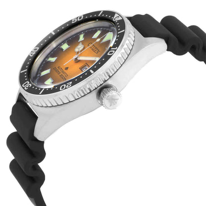 Citizen Promaster Marine Rubber Strap Orange Dial Automatic Diver's NY0120-01Z 200M Men's Watch