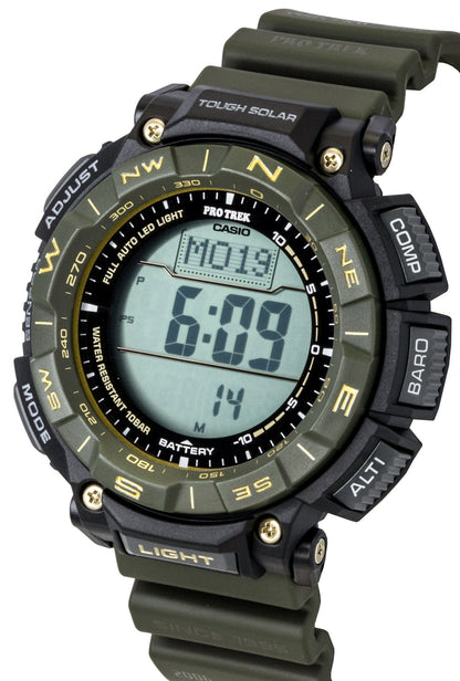 Casio Pro Trek Digital Bio-Based Resin Strap Solar PRG-340ANS-3 100M Men's Watch
