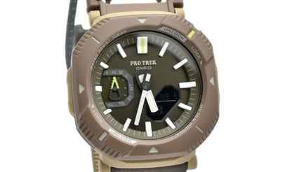 Casio Pro Trek Analog Digital Smartphone Link Cloth Strap Green Dial Tough Solar PRJ-B001B-5 100M Unisex Watch
