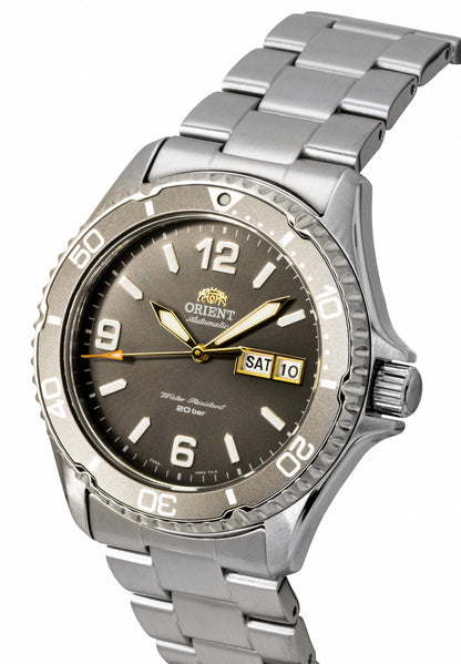 Orient Mako Stainless Steel Grey Dial Automatic Diver's RA-AA0819N09C 200M Men's Watch