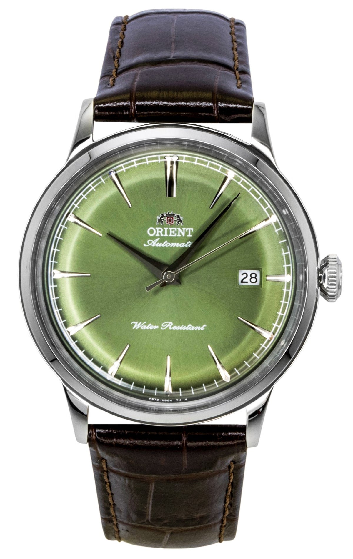 Orient Classic Bambino Leather Strap Green Dial Automatic RA-AC0029E Men's Watch