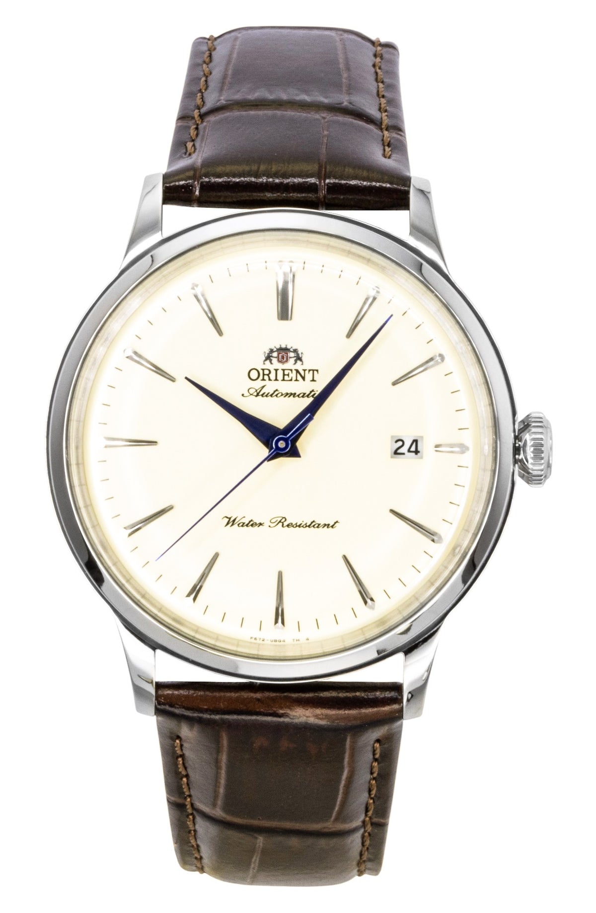 Orient Classic Bambino Leather Strap Ivory Dial Automatic RA-AC0033Y Men's Watch