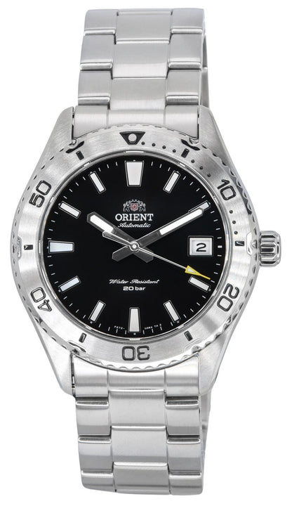 Orient Sports Mako Stainless Steel Black Dial Automatic Diver's RA-AC0Q01B10B RA-AC0Q01B30B 200M Men's Watch