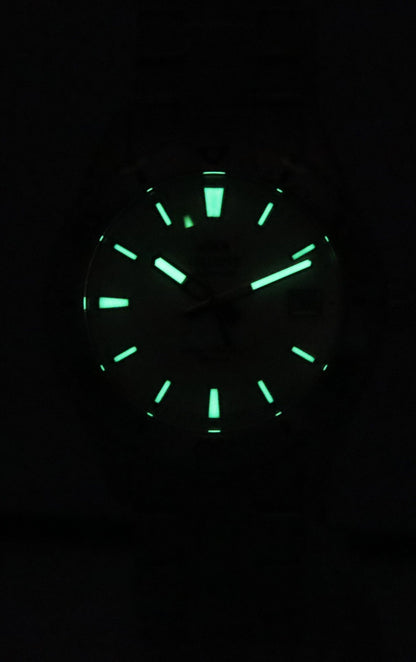 Orient Sports Mako Stainless Steel White Dial Automatic Diver's RA-AC0Q03S10B RA-AC0Q03S30B 200M Men's Watch