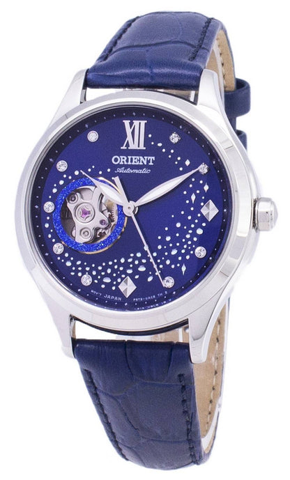 Orient Automatic RA-AG0018L10B RA-AG0018L30B Open Heart Diamond Accents Women's Watch