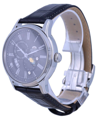 Orient Sun & Moon Black Dial Automatic RA-AK0010B10B RA-AK0010B30B Men's Watch