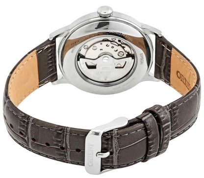 Orient Bambino Version 8 Classic Leather Strap Grey Dial Automatic RA-AK0704N10B Men's Watch