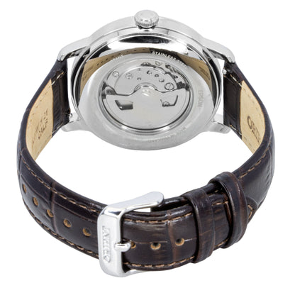 Orient Classic Sun and Moon Leather Strap Green Dial Automatic RA-AK0805E Men's Watch