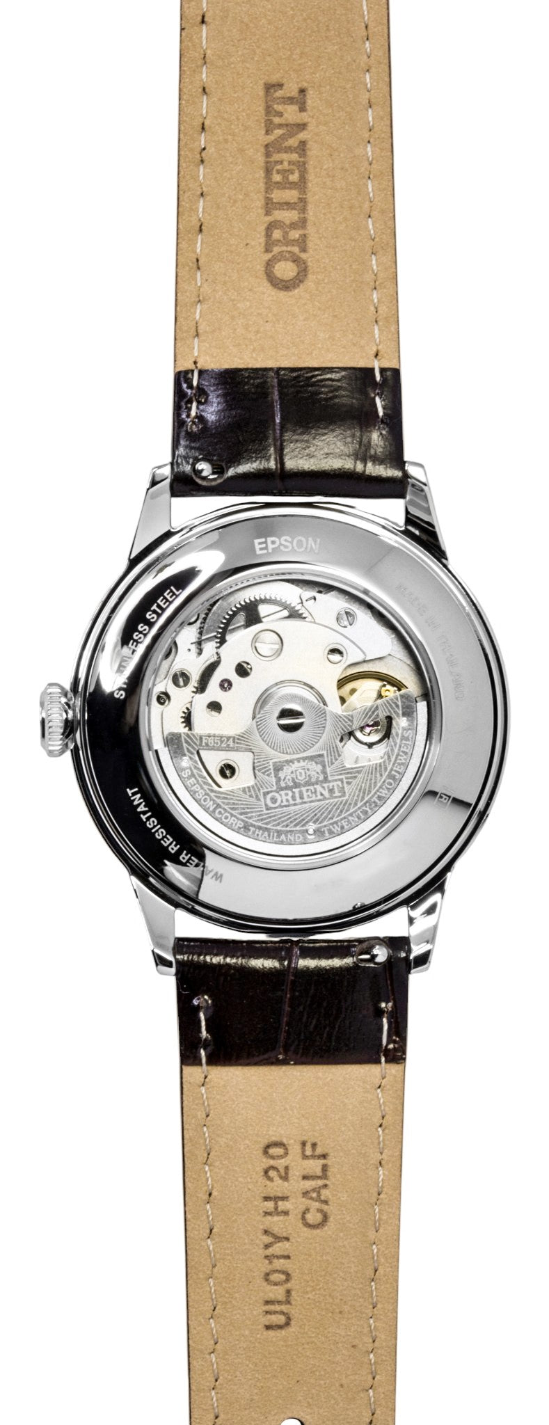 Orient Classic Bambino Leather Strap White Dial Automatic RA-BB0002S Men's Watch