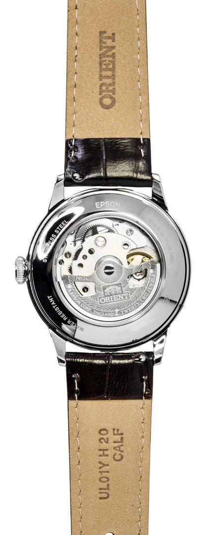 Orient Classic Bambino Leather Strap White Dial Automatic RA-BB0002S Men's Watch