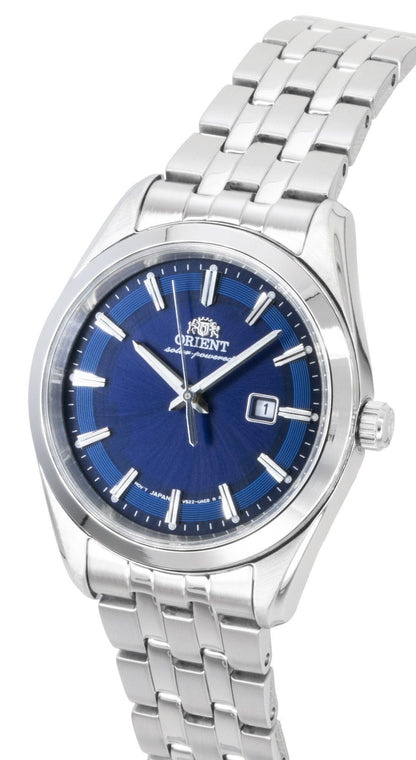 Orient Stretto Stainless Steel Blue Dial Solar RA-WG0602L Women's Watch
