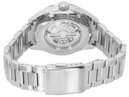 Orient Star Contemporary M34 F7 Stainless Steel Open Heart Blue Dial Automatic RE-BY0010L Men's Watch