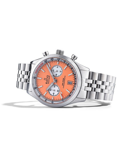 Ratio Street Racer Chronograph RTC019 200M Salmon Reverse Panda Dial Limited Edition Watch