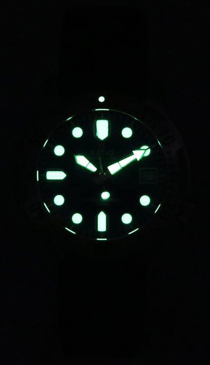 Ratio FreeDiver Professional Sapphire Blue Sunray Dial Quartz RTF023 200M Men's Watch