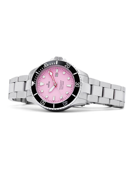 Ratio FreeDiver Sapphire Stainless Steel Candy Pink Dial Automatic RTFL839 200M Women's Watch