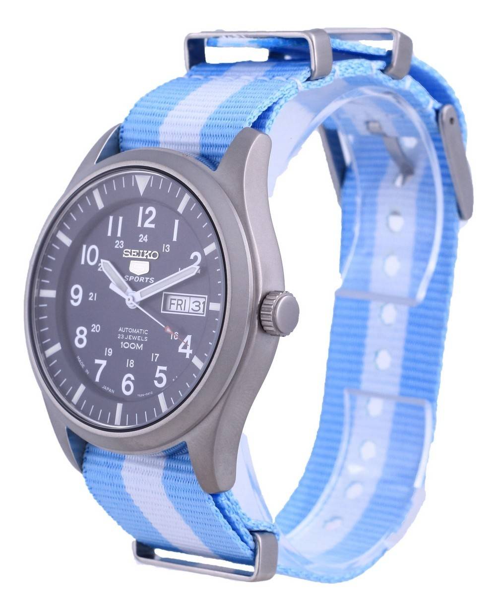 Seiko 5 Sports Automatic Polyester SNZG11J1-var-NATO24 100M Men's Watch