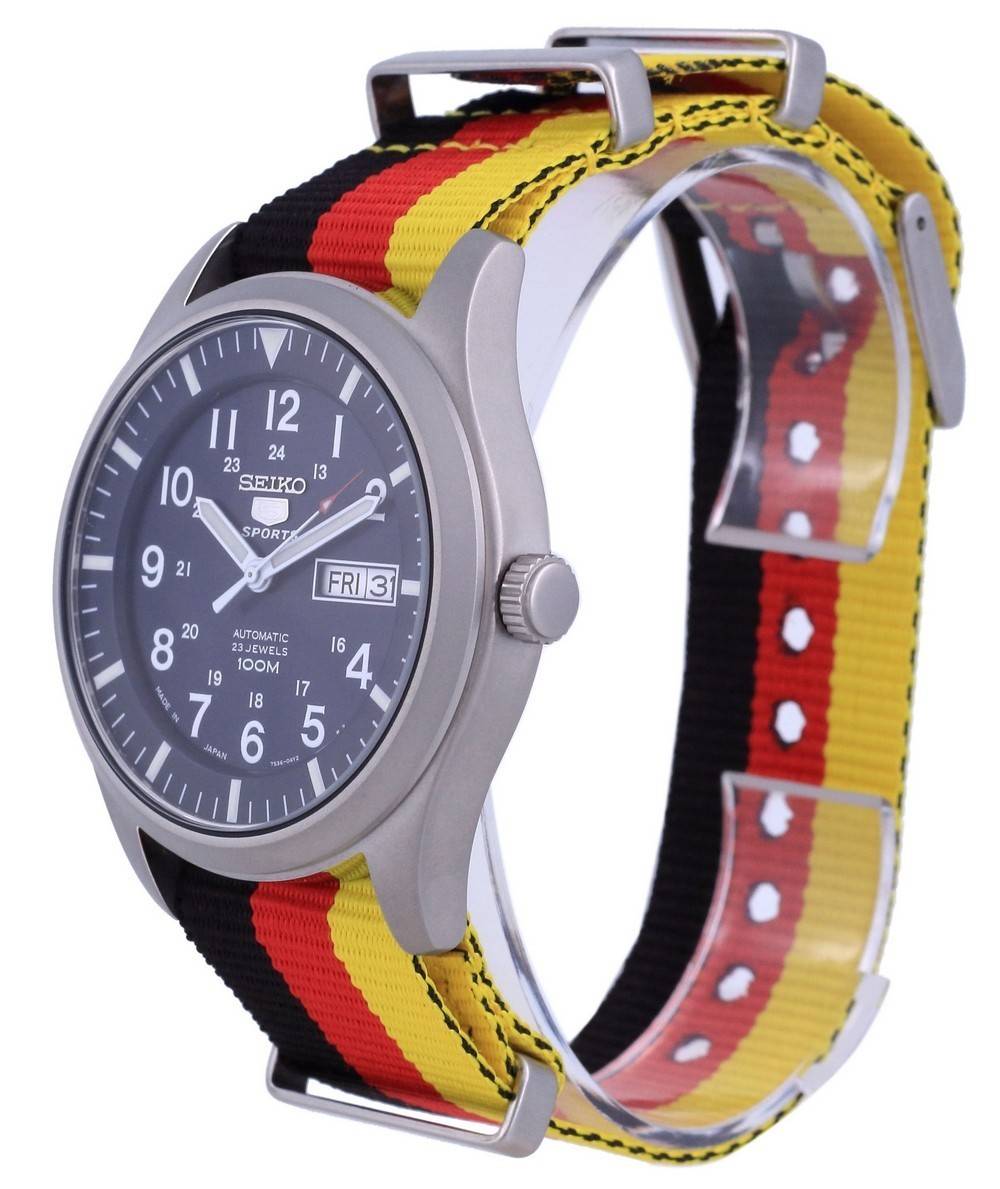 Seiko 5 Sports Automatic Polyester SNZG11J1-var-NATO26 100M Men's Watch