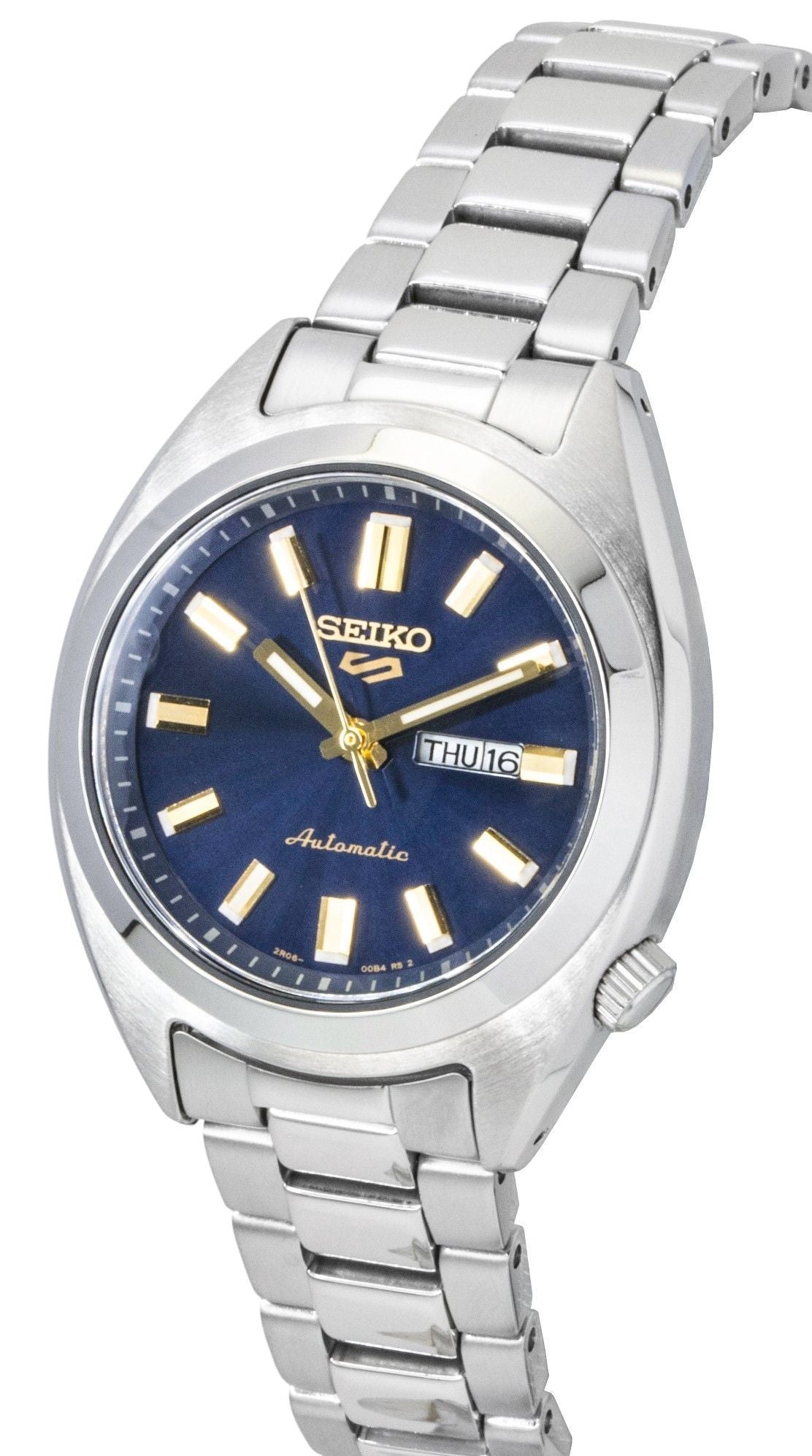 Seiko 5 Sports Hebitama SNXS Stainless Steel Blue Dial Automatic SRE021K1 100M Women's Watch