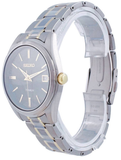 Seiko Discover More Titanium Quartz SUR377 SUR377P1 SUR377P 100M Men's Watch