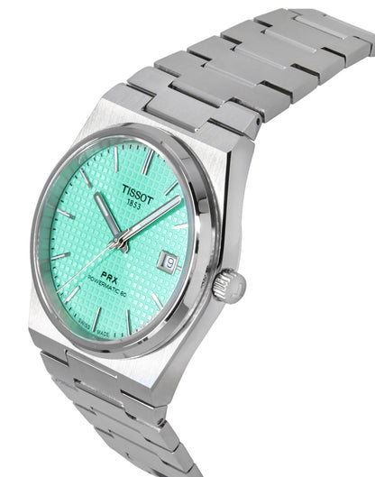 Tissot PRX Powermatic 80 Stainless Steel Light Green Dial Automatic T137.407.11.091.01 100M Men's Watch