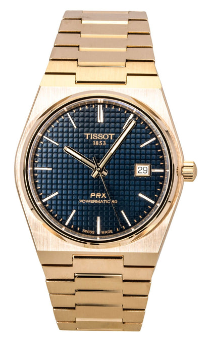 Tissot PRX Rose Gold Stainless Steel Blue Dial Automatic T137.407.33.041.00 100M Men's Watch