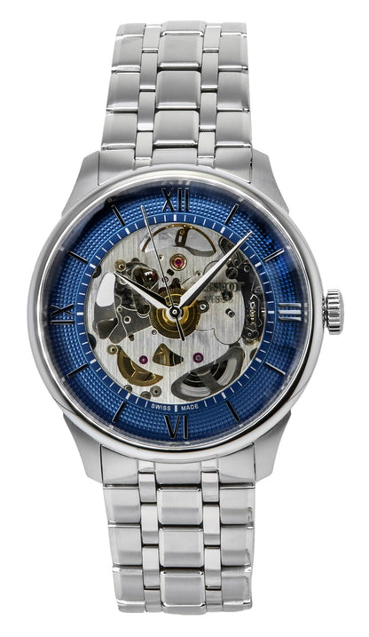 Tissot Chemin Des Tourelles Stainless Steel Blue Skeleton Dial Automatic T139.836.11.048.00 Men's Watch