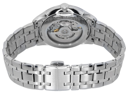 Tissot Chemin Des Tourelles Stainless Steel Blue Skeleton Dial Automatic T139.836.11.048.00 Men's Watch