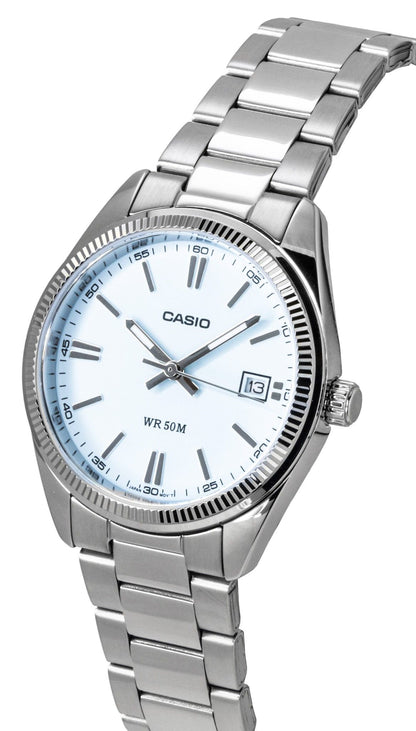 Casio Analog Stainless Steel Turquoise Dial Quartz UTP-1302PD-2A2V Unisex Watch