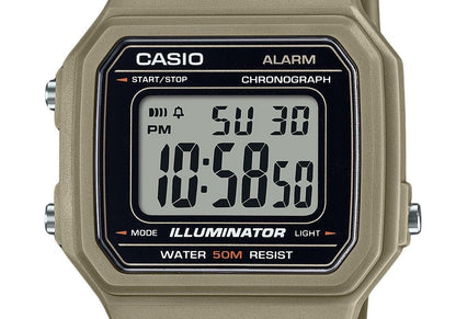 Casio Youth Digital Resin Strap Quartz W-217H-5AV Men's Watch
