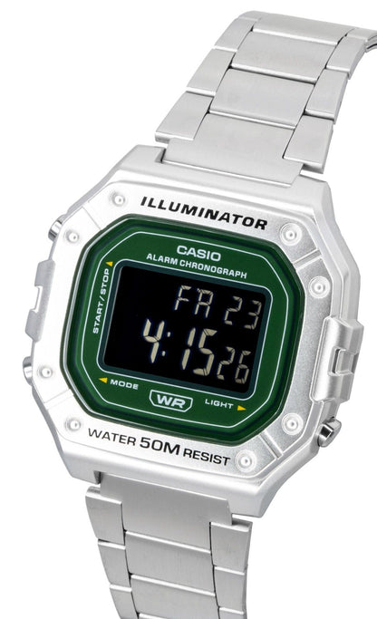 Casio Digital Stainless Steel Quartz W-218HD-3AV Men's Watch