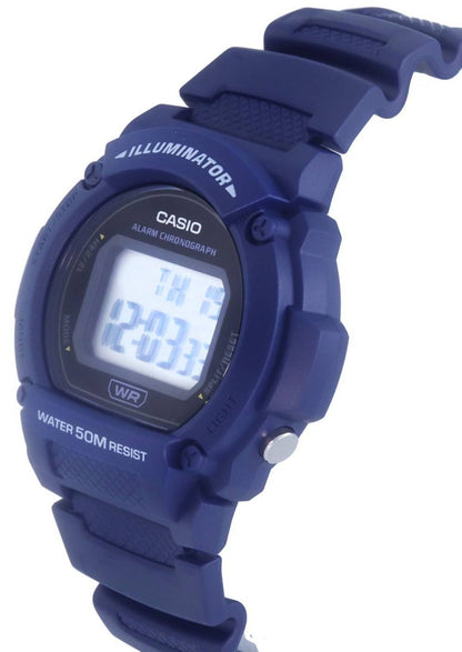 Casio Youth Illuminator Digital W-219H-2A W-219H-2 Men's Watch