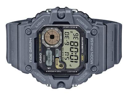 Casio Standard Digital Graph Moon Phase Resin Strap Quartz WS-1700H-8AV 100M Men's Watch