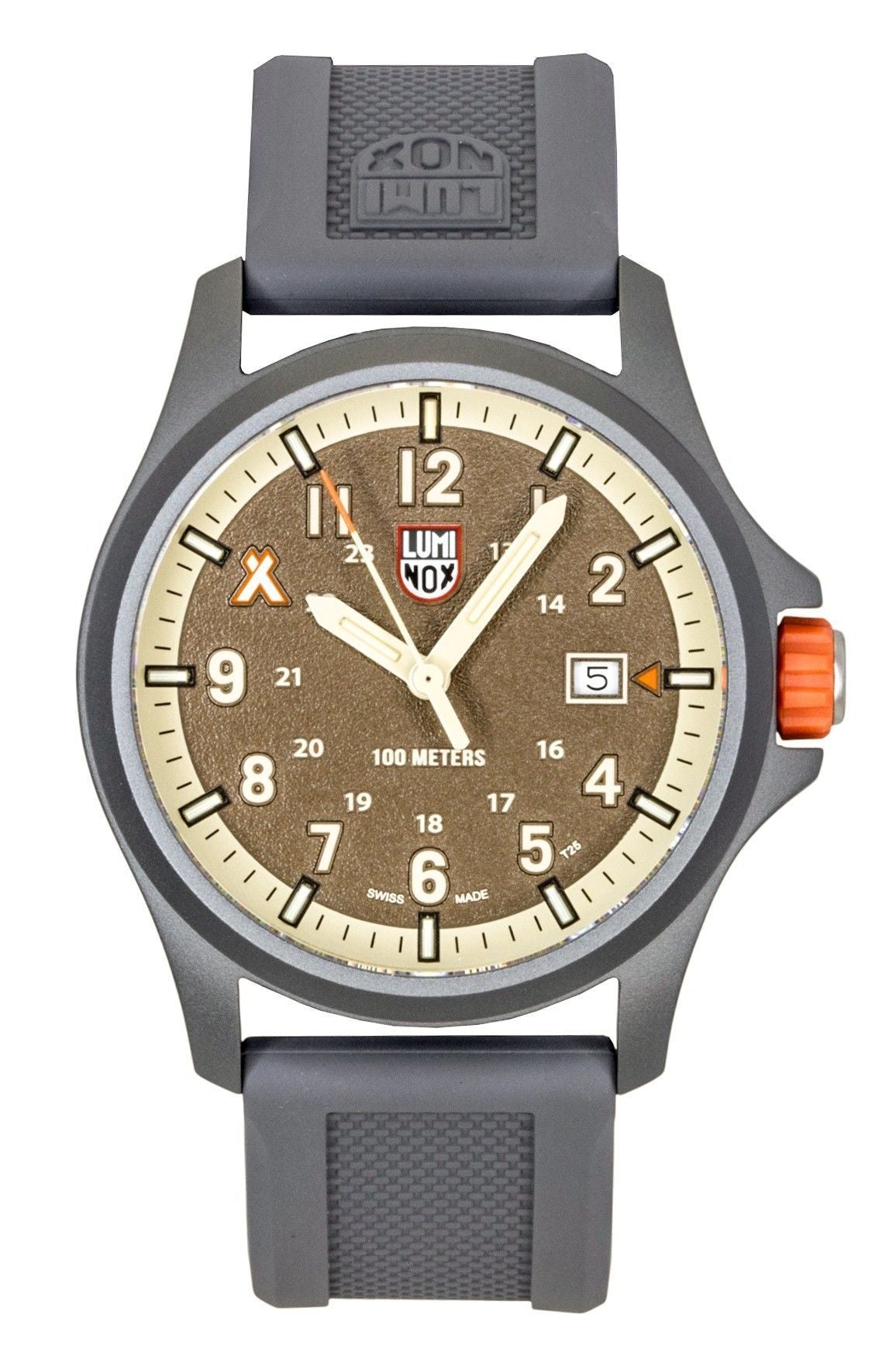 Luminox Bear Grylls Survival Land Rubber Strap Brown Dial Quartz XB.3716 100M Men's Watch