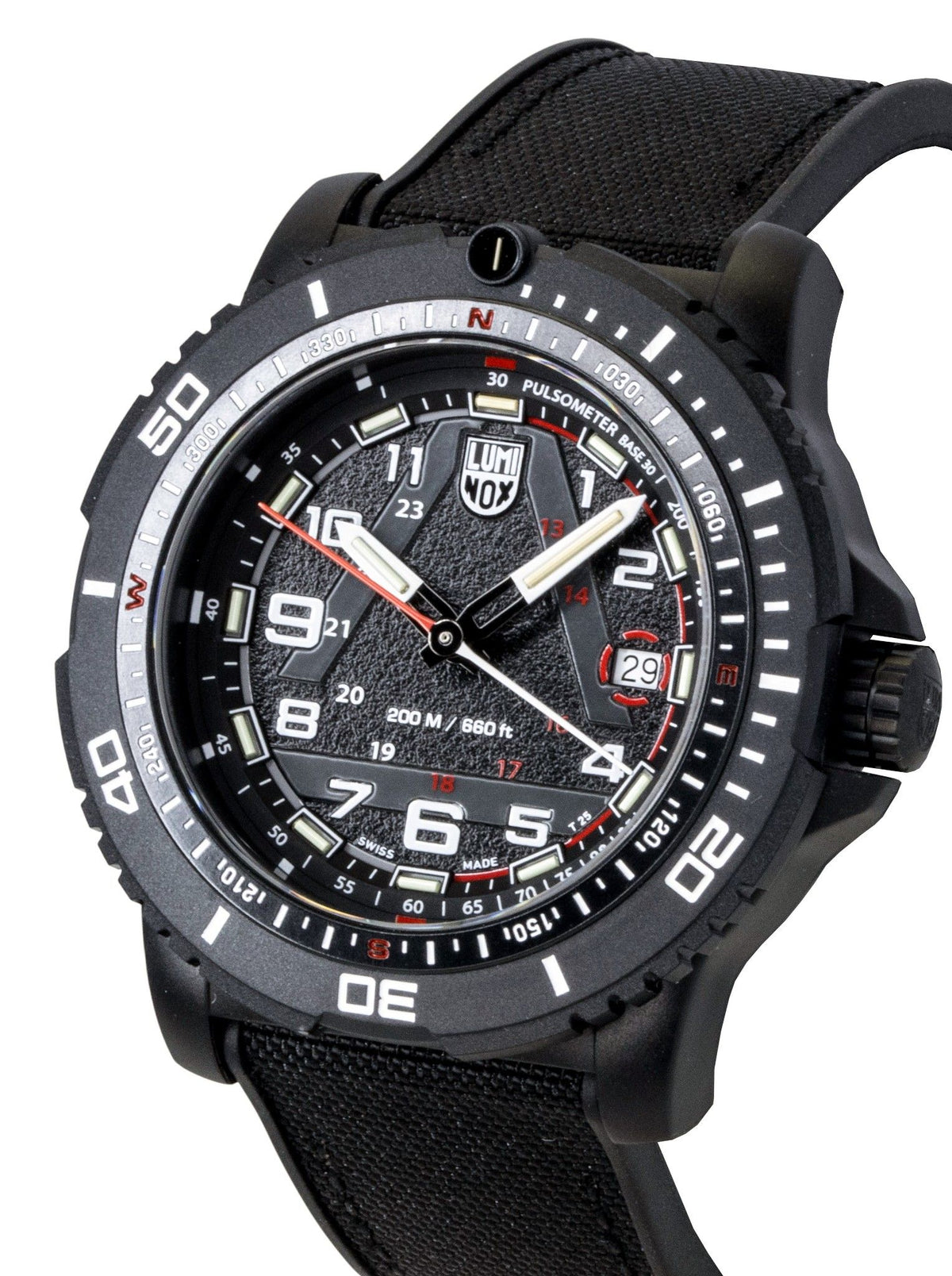 Luminox ICE-SAR Arctic Rubber Strap Black Dial Quartz Diver's XL.1081 200M Men's Watch