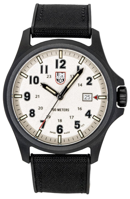 Luminox Atacama Field Rubber Strap Beige Dial Quartz XL.1971.2 100M Men's Watch